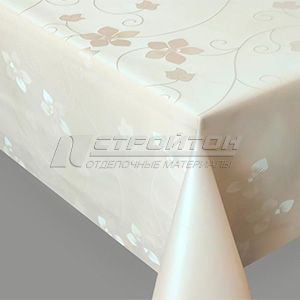 Клеенка BOGEMA ZG-8497N шелкография молочный на тканой осн.0,28ммx1,37x20м