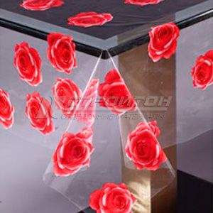 Клеенка MIRAGE прозрачная с печатью 094В 1,37х25м