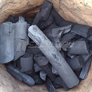 Уголь древесный, береза, 45л (6 кг.)